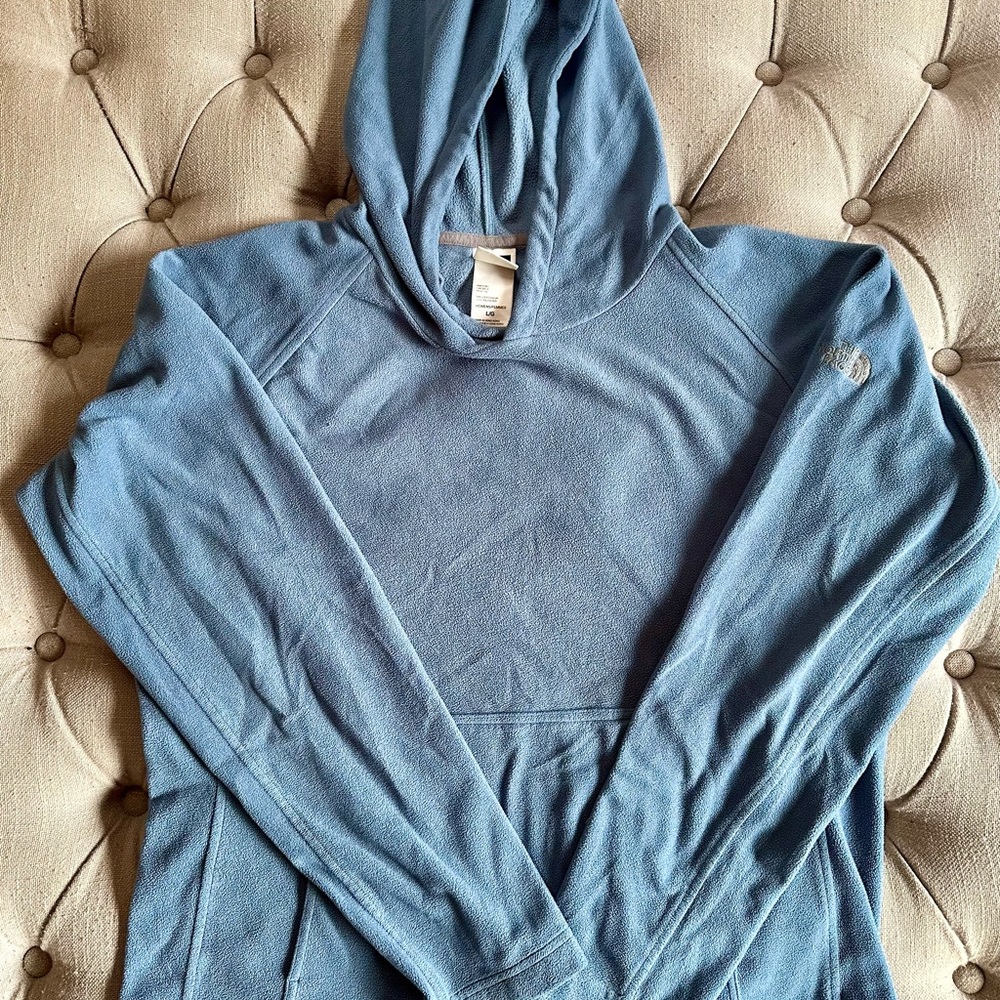 The North Face Light Blue Fleece Hoodie